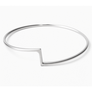 Arc & Angel Silver Bangle - Image 3